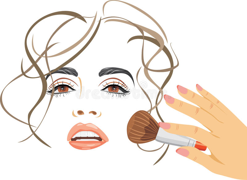 Apply blush